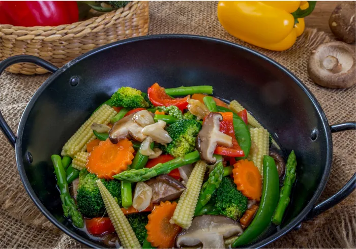Stir-Fried Vegetables with Amaranth